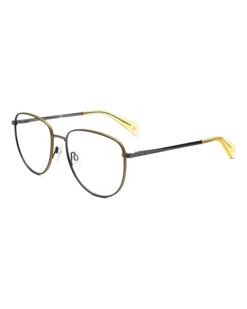 Rag & Bone Brille mit geometrischem Gestell - Grau Grau