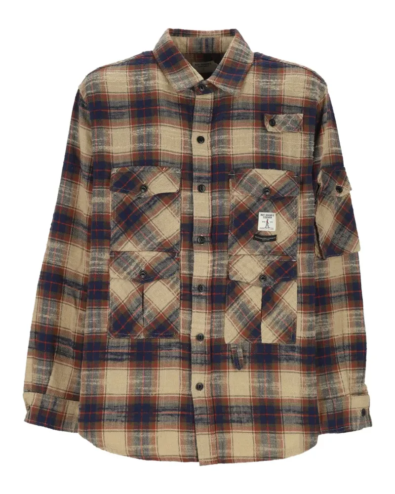 Roy Roger's x Engineered Garments Hemd mit Karomuster - Nude Nude
