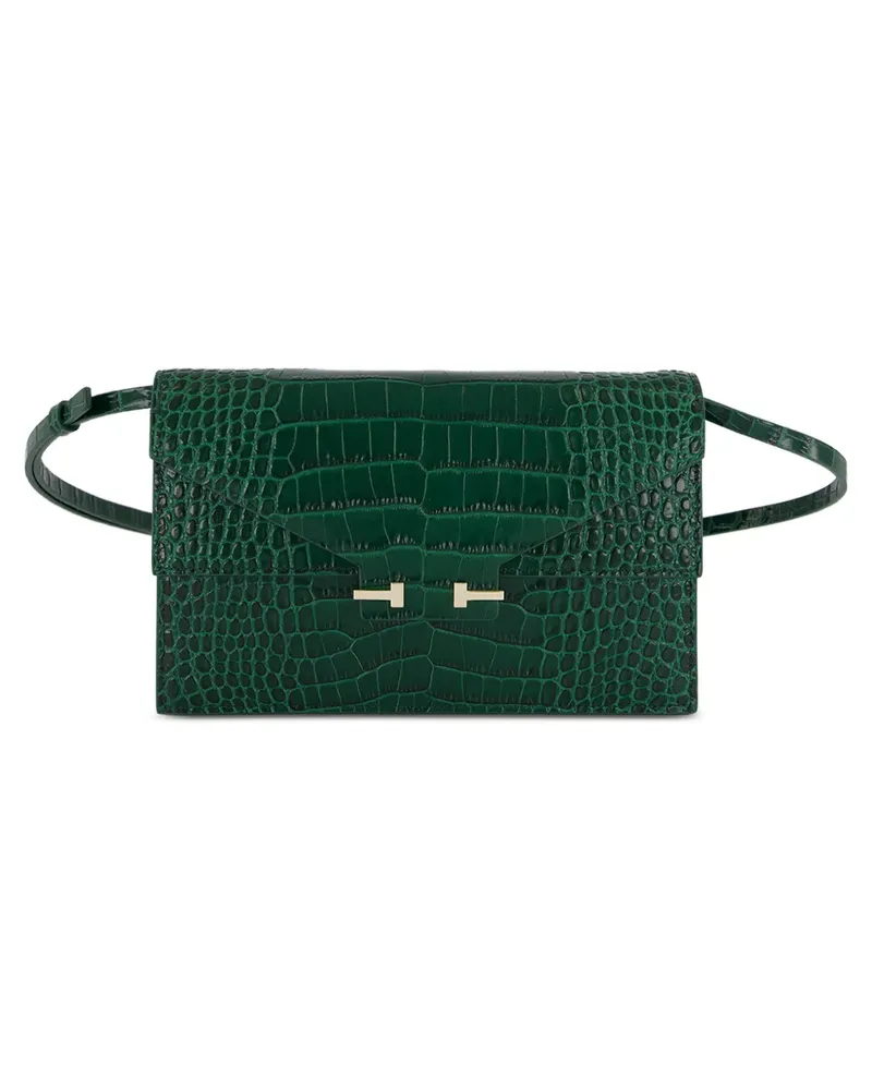 Tom Ford crocodile-effect shoulder bag - Grün Grün
