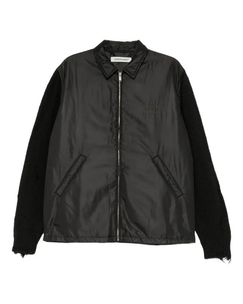Undercover panelled zip-up jacket - Schwarz Schwarz