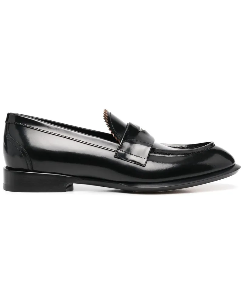 Alexander McQueen Penny-Loafer mit Münze - Schwarz Schwarz