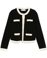 Tory Burch Cardigan in Colour-Block-Optik Schwarz