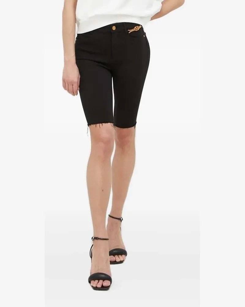 Miss Sixty Jeans-Shorts mit ausgefranstem Saum - Schwarz Schwarz