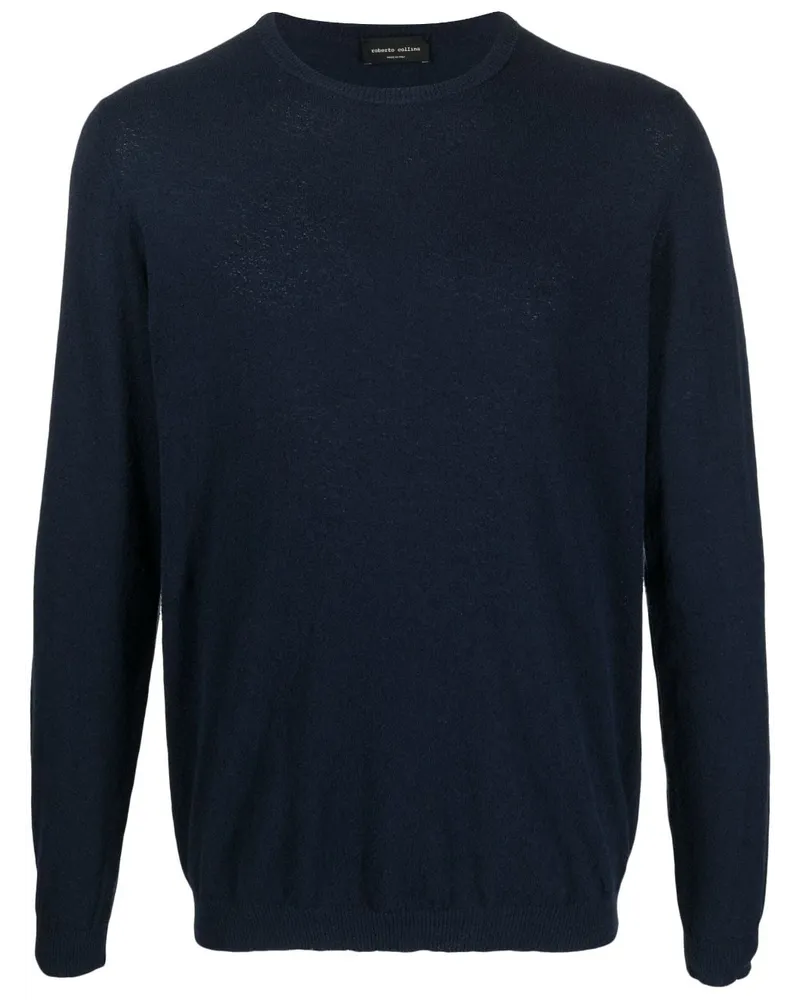 Roberto Collina Klassisches Sweatshirt Blau