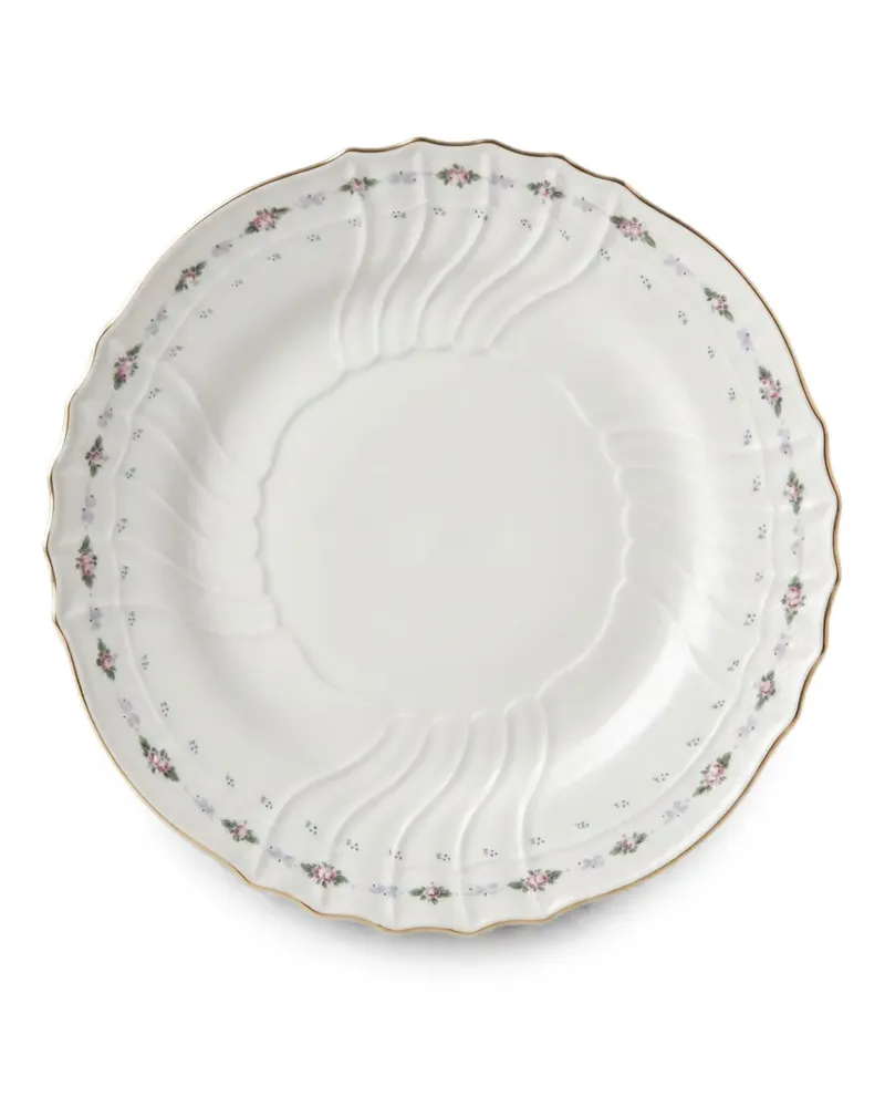 Ginori 1735 Vecchio Ginori Teller mit Blumenprint - Weiß Weiß