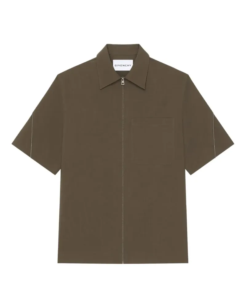 Givenchy Couture Seam Hemd mit Reißverschluss - Braun Braun