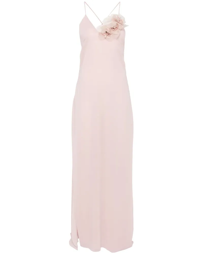 Blumarine Kleid mit Blumenapplikation - Rosa Rosa