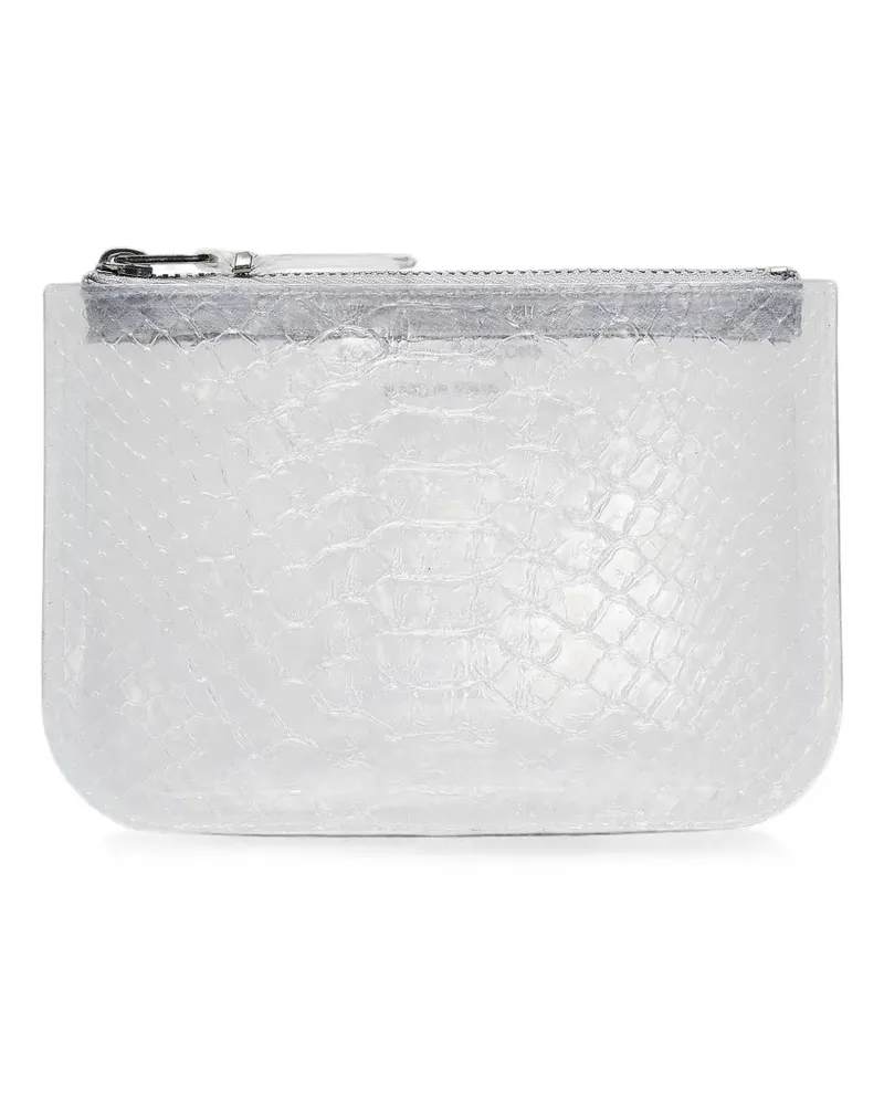 Comme des Garçons Snake Line coin pouch - Weiß Weiß