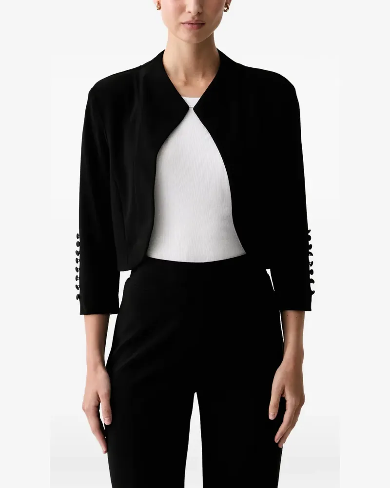 Joseph Ribkoff Cropped-Jacke mit Knöpfen - Schwarz Schwarz