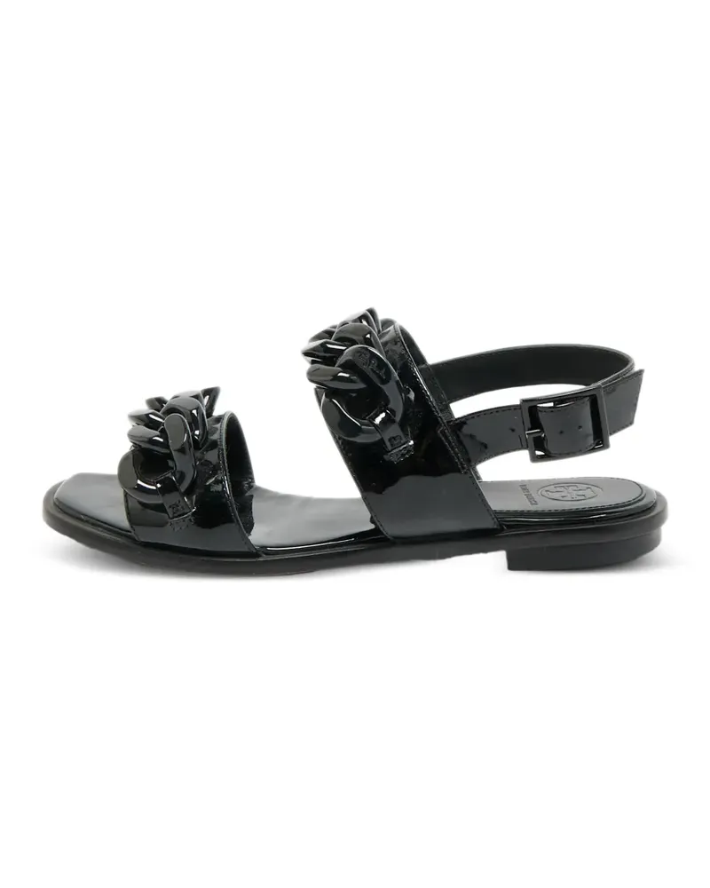Tory Burch Adrien Sandalen mit Kette - Schwarz Schwarz