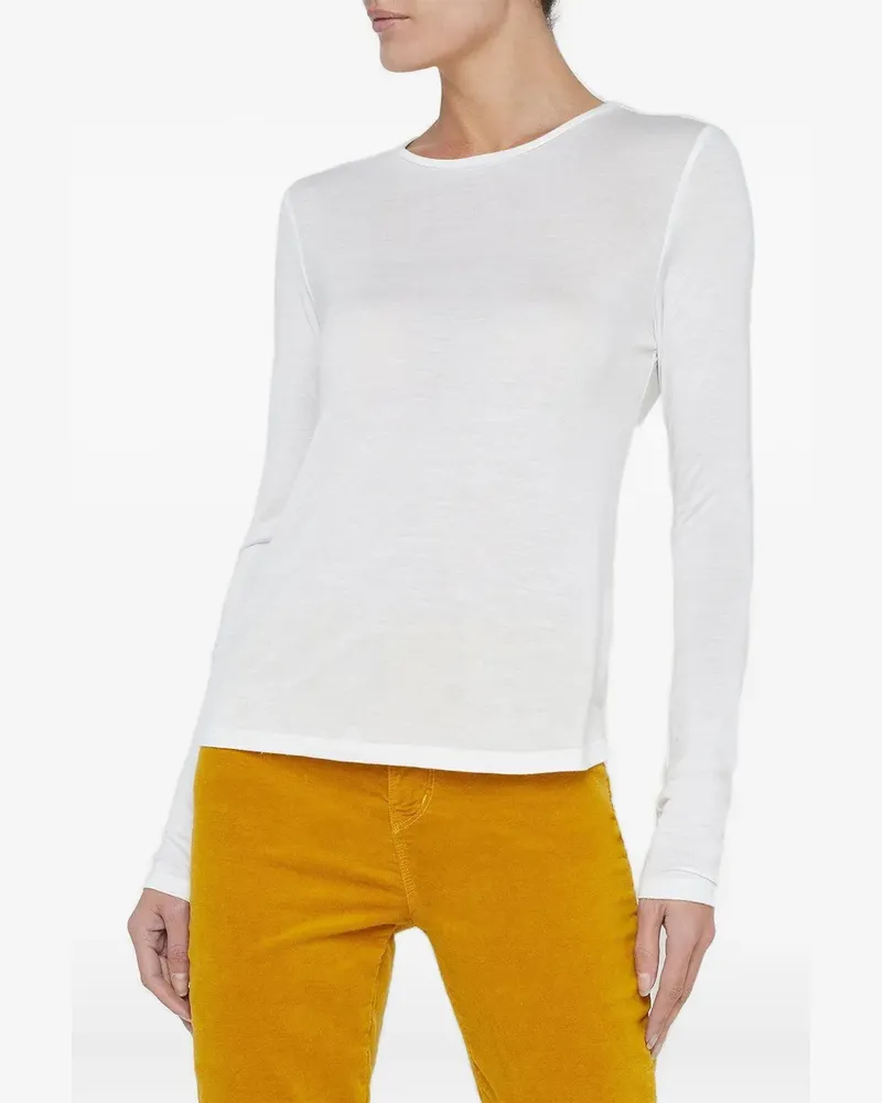L'Agence Ayla long-sleeve round-neck T-shirt - Weiß Weiß