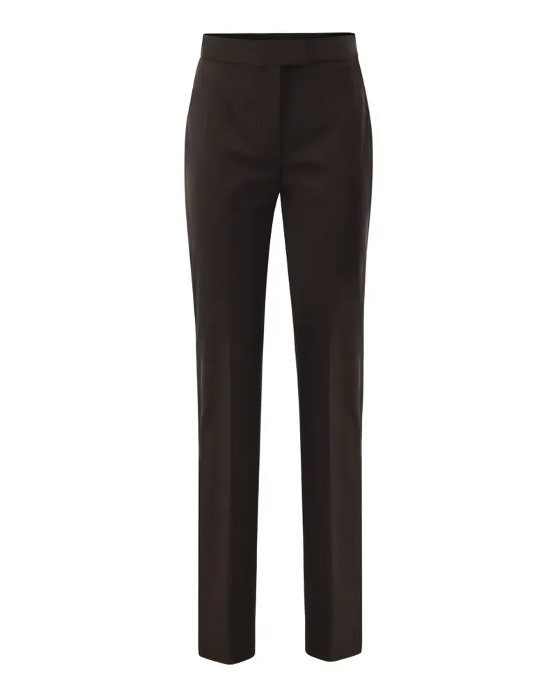 SPORTMAX slim-fit tailored trousers - Schwarz Schwarz