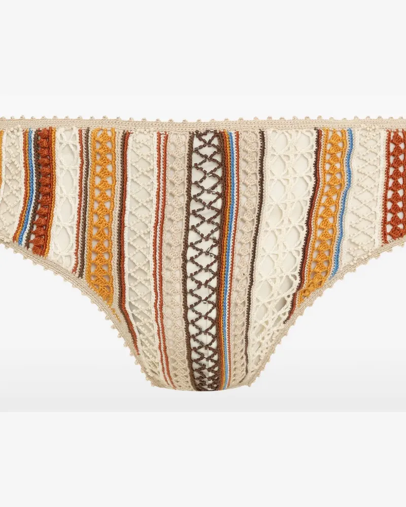 Amir Slama crochet swimming trunks - Nude Nude