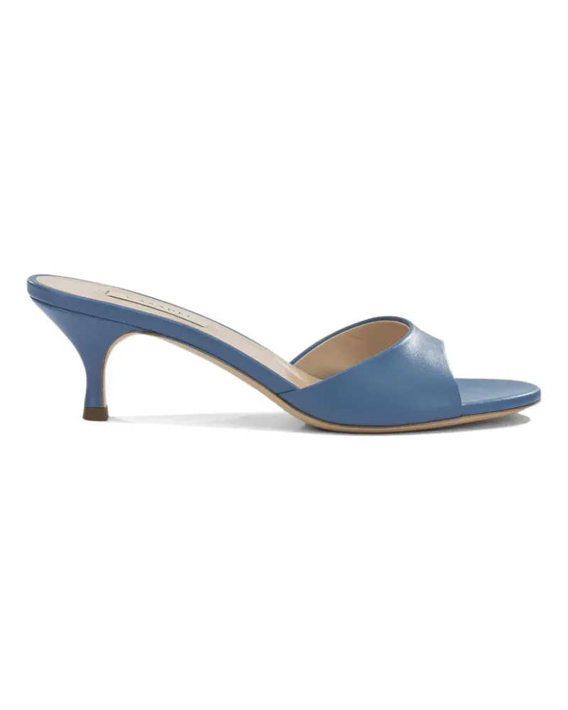 Casadei leather kitten-heel pumps - Blau Blau
