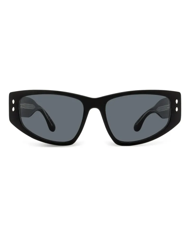 Isabel Marant Sonnenbrille mit eckigem Gestell - Schwarz Schwarz