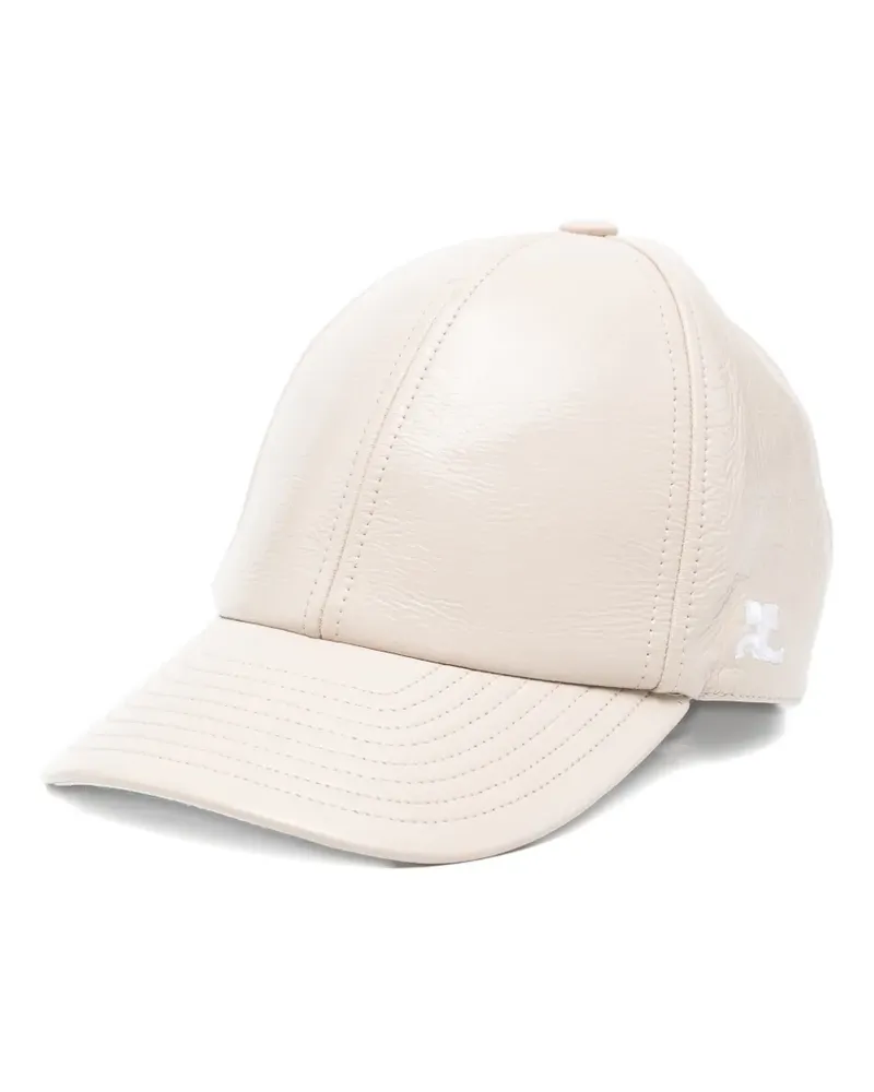 Courrèges Baseballkappe mit Ziernähten - Nude Nude