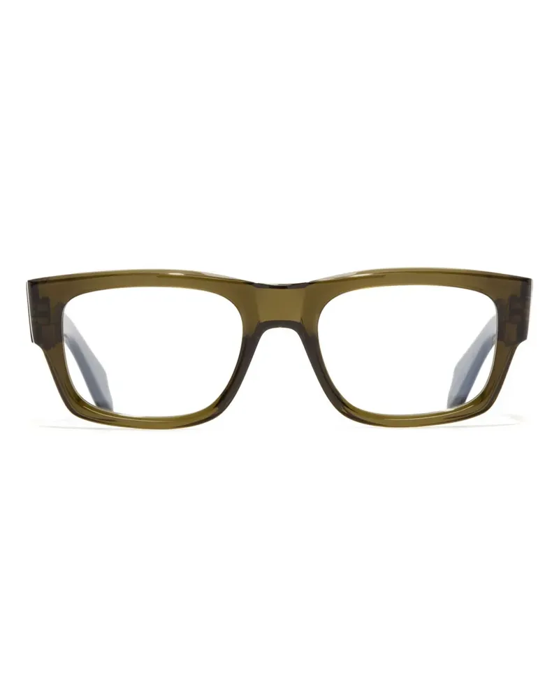 Cutler and Gross Brille mit eckigem Gestell - Grün Grün