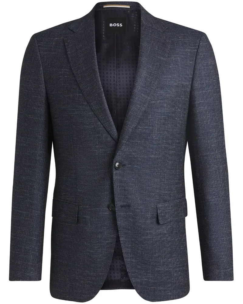 HUGO BOSS Sakko aus Chambray - Blau Blau
