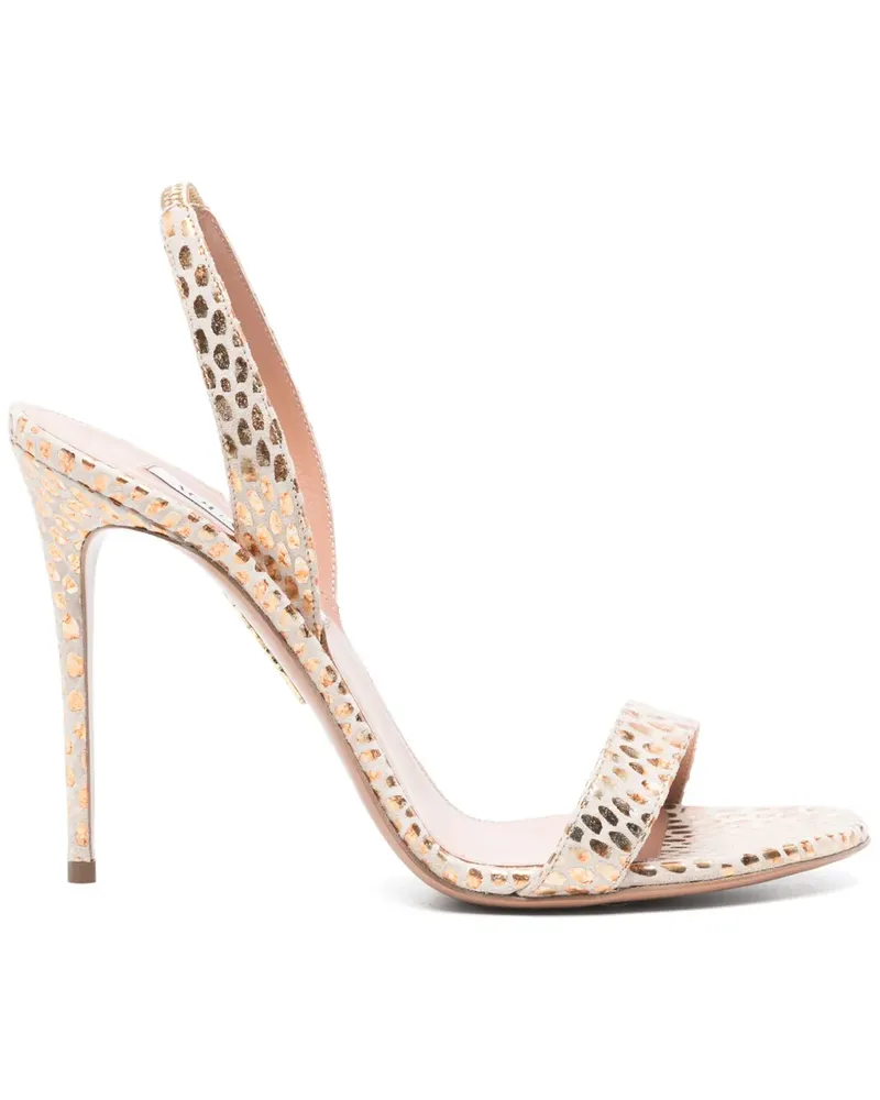 Aquazzura So Nude Sandalen 105mm - Gold Gold