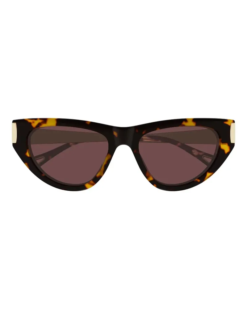 Chloé cat-eye tortoiseshell-effect sunglasses - Braun Braun