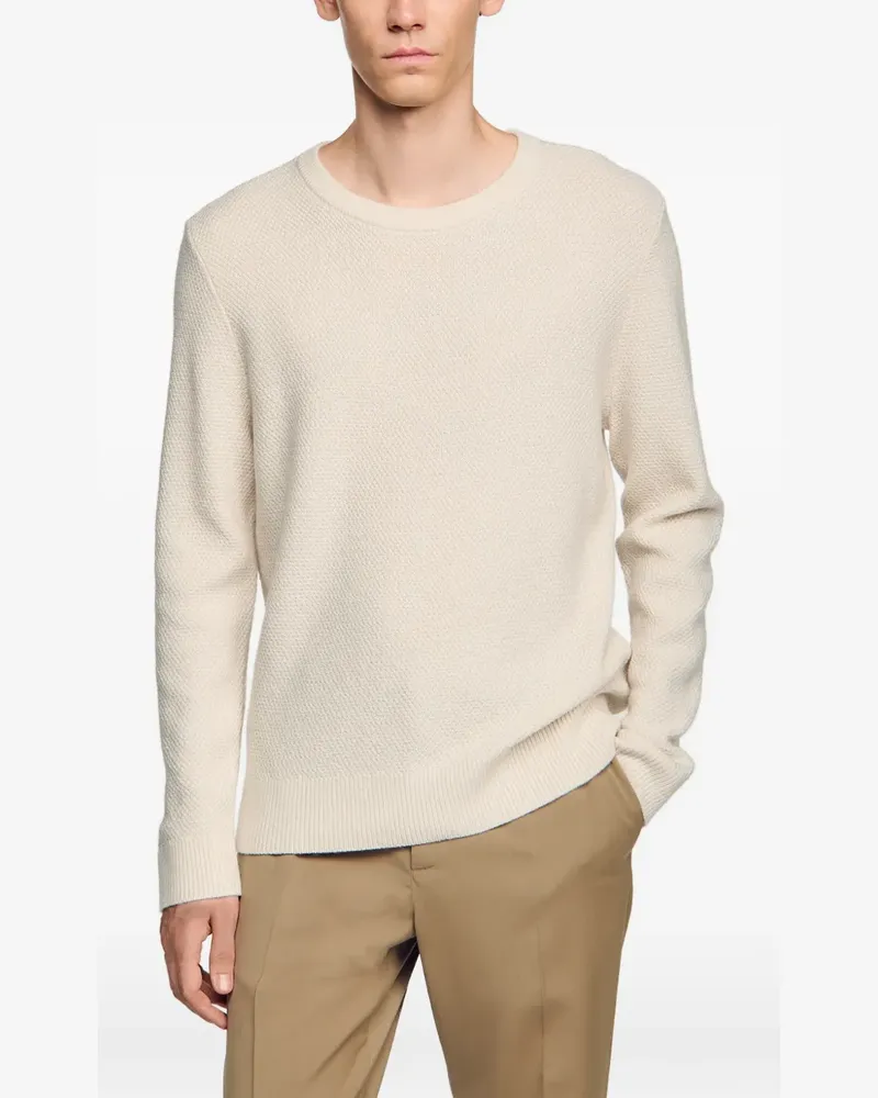 Sandro Klassischer Pullover - Nude Nude