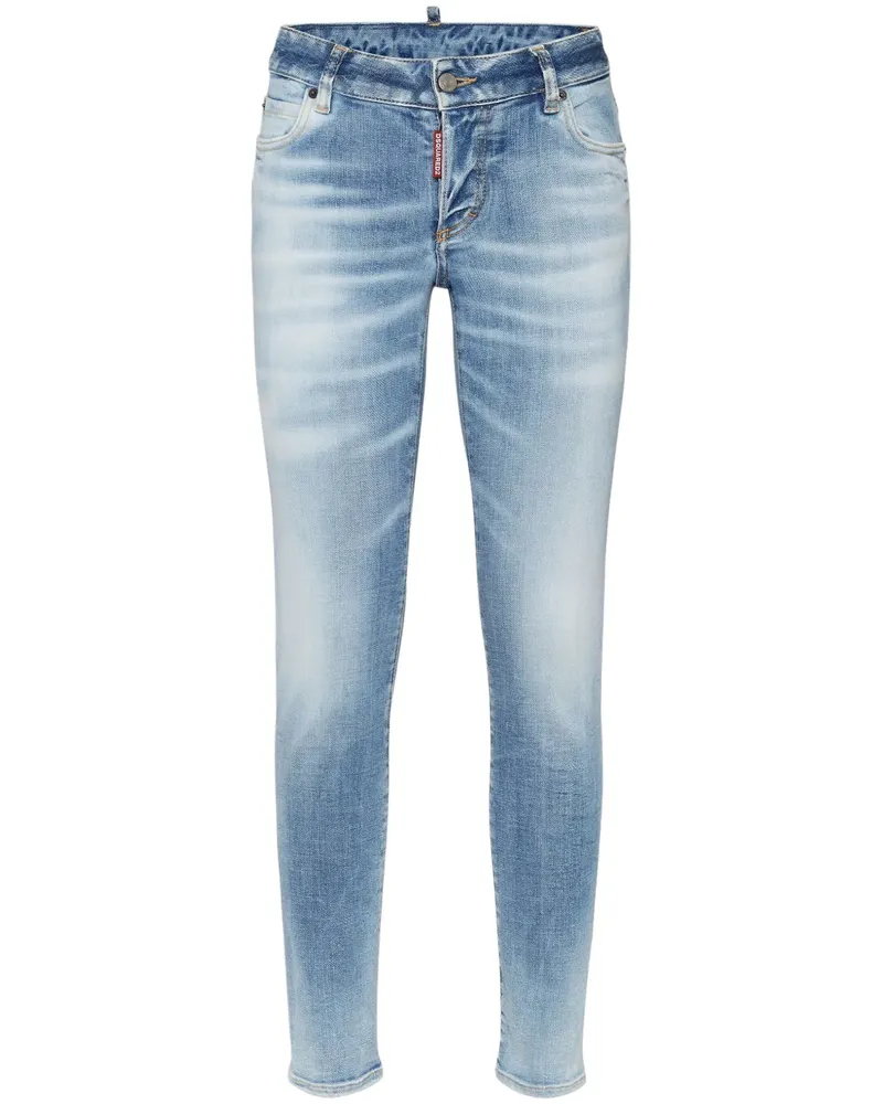 Dsquared2 Halbhohe Jennifer Jeans - Blau Blau