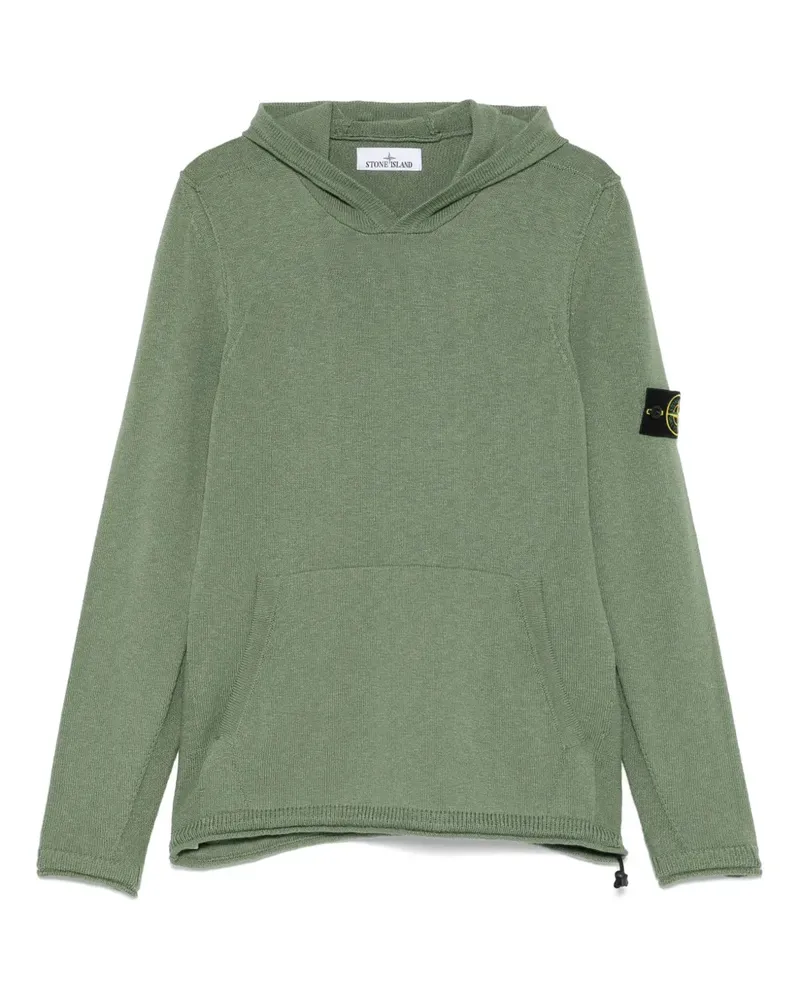 Stone Island Pullover mit Kompass-Patch - Grün Grün