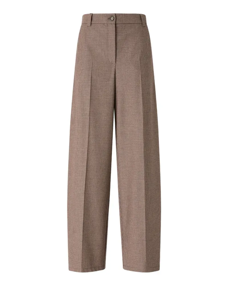 Pinko Hose mit weitem Bein - Braun Braun