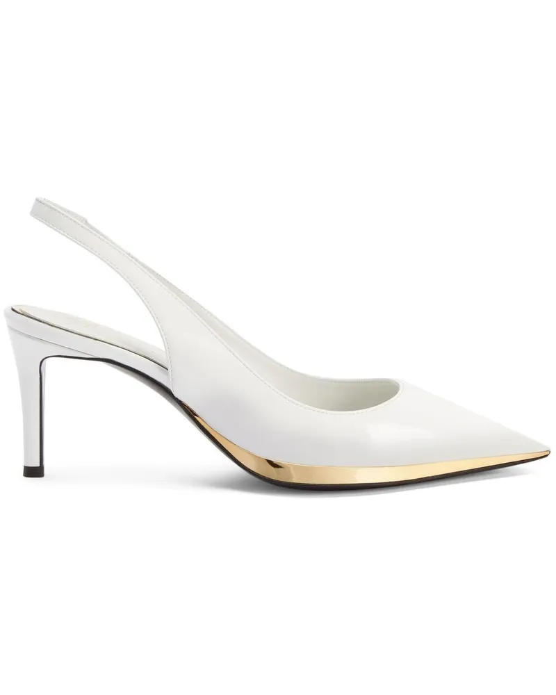 Giuseppe Zanotti Virgyn Slingback-Pumps 70mm - Weiß Weiß