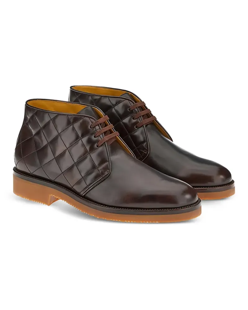 Ferragamo Gesteppte Desert-Boots - Braun Braun