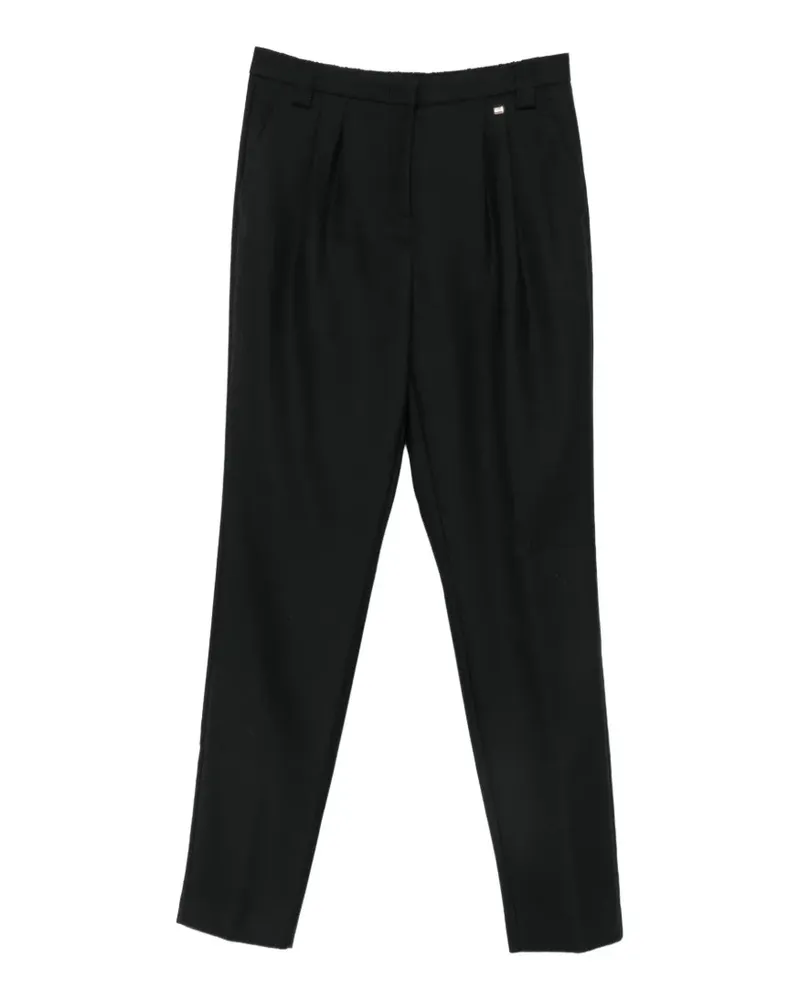 Herno pleated straight-leg trousers - Schwarz Schwarz