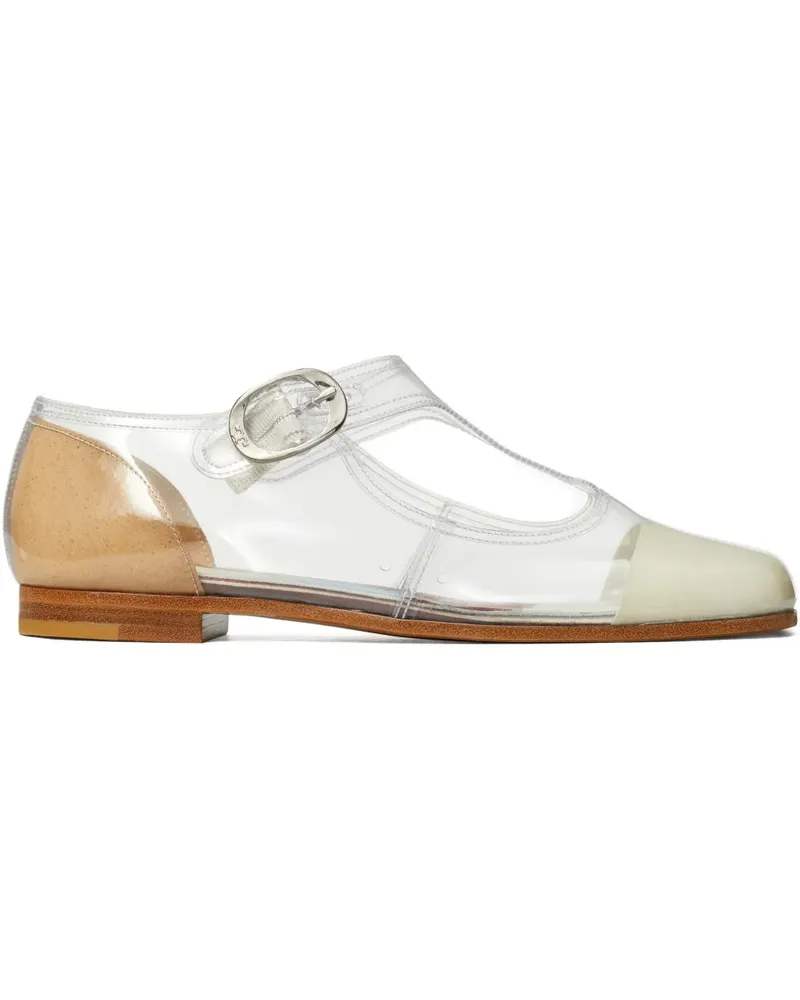 Tory Burch Violet Ballerinas mit T-Riemen - Nude Nude