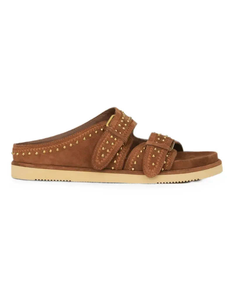 ash Sandalen mit Nieten - Braun Braun