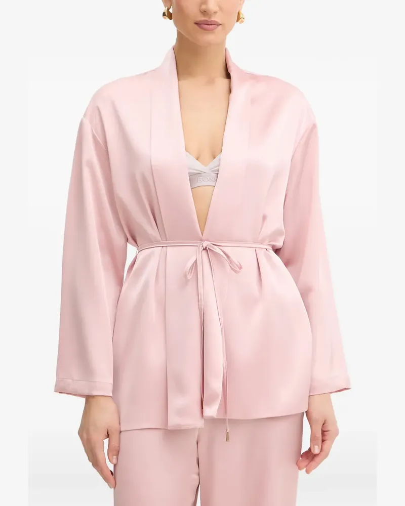 Fracomina Bluse mit Bindegürtel - Rosa Rosa