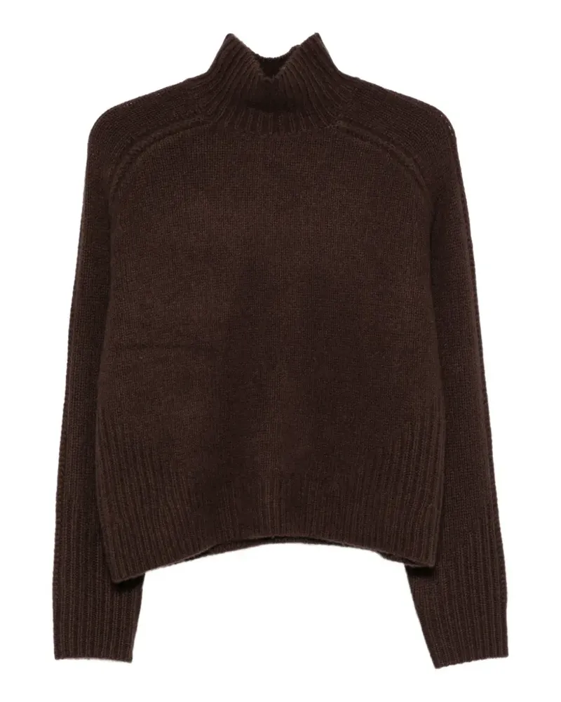 Joseph V-Ausschnitt-Pullover mit Raglanärmeln - Braun Braun