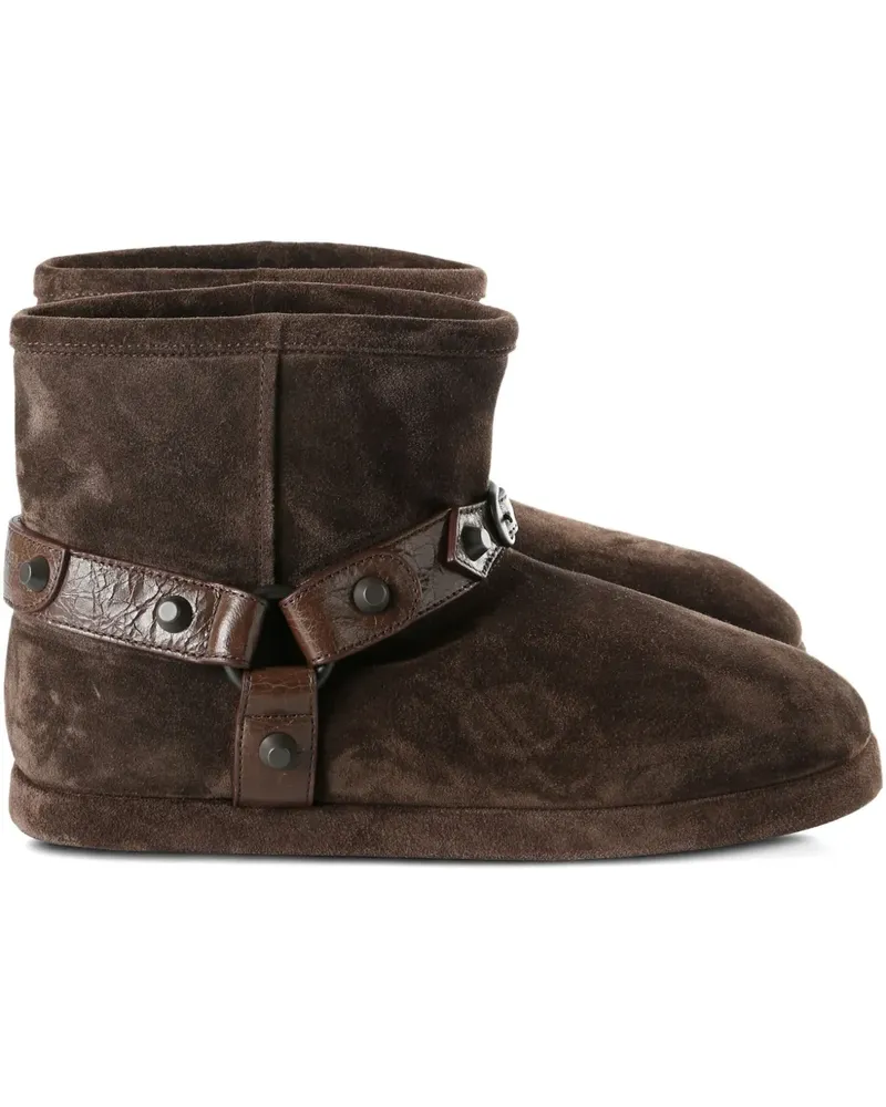 Balenciaga Harness-Stiefel mit Nieten - Braun Braun