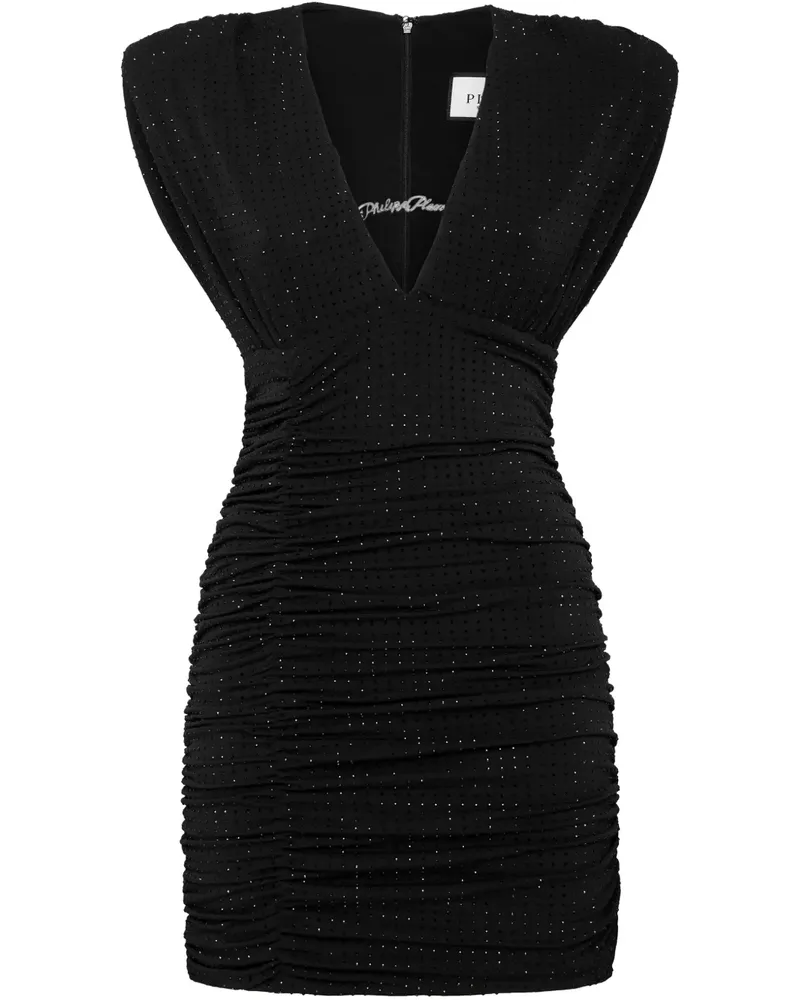 Philipp Plein Jersey-Minikleid - Schwarz Schwarz
