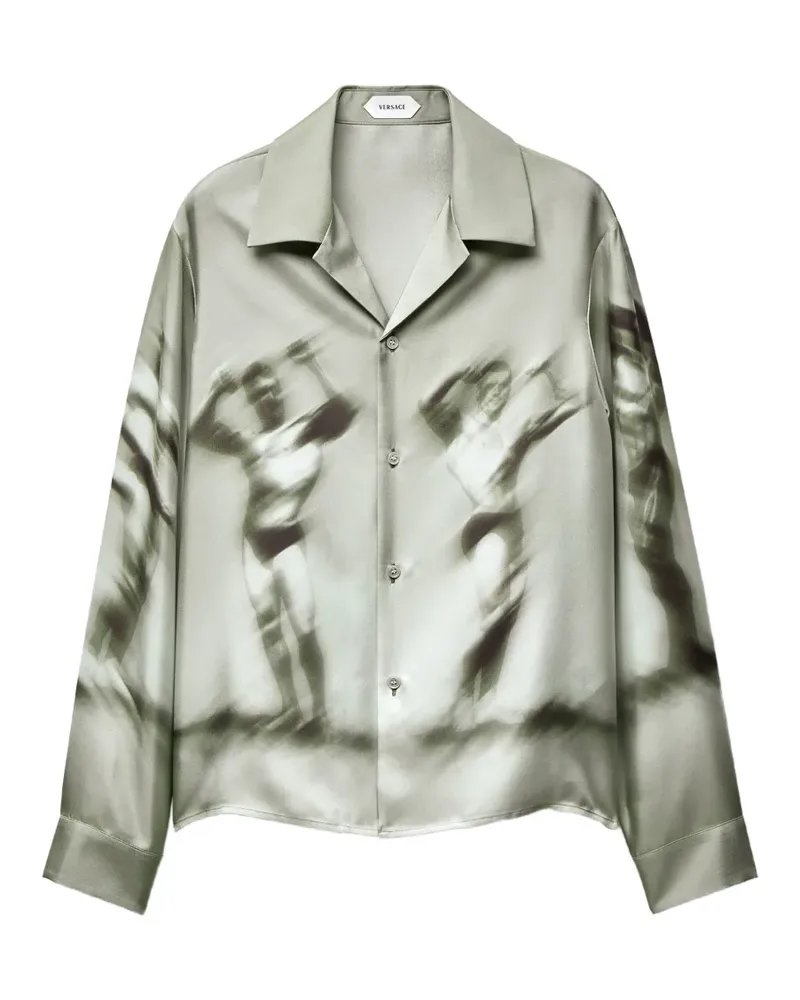 Versace Hemd mit Print - Grün Grün