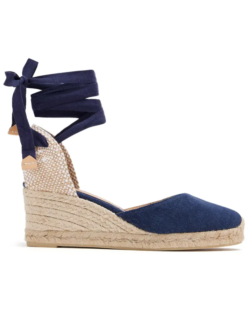 Castañer Espadrilles mit Schnürung - Blau Blau