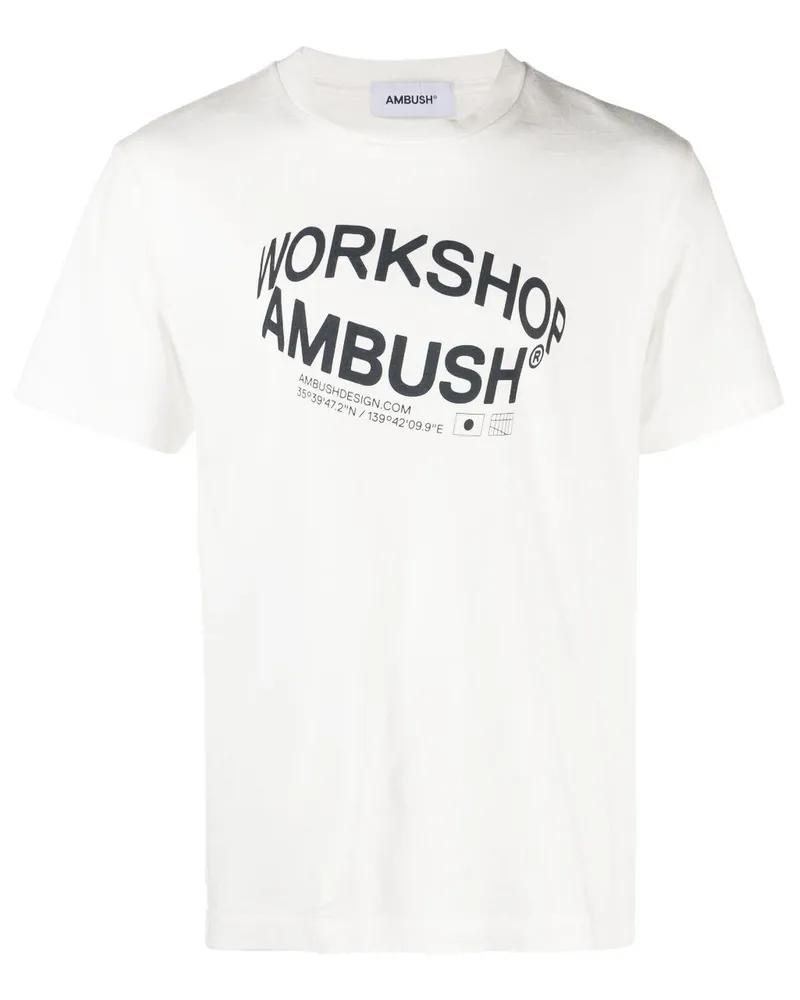 AMBUSH Revolve T-Shirt mit Logo-Print - Weiß Weiß