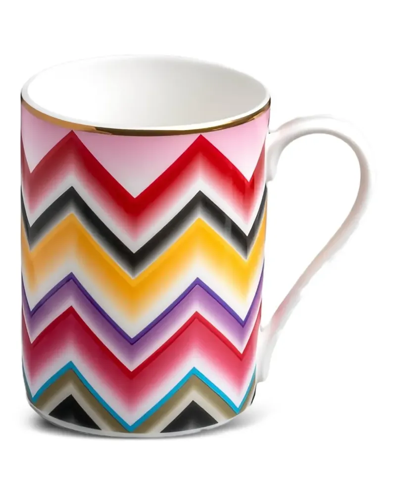 Missoni Home zigzag-print mug - Weiß Weiß