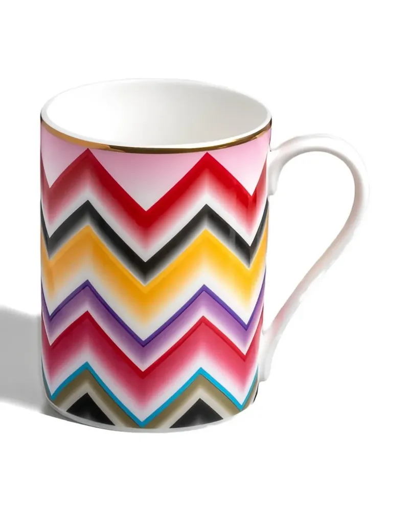 Missoni Home zigzag-print mug - Weiß Weiß