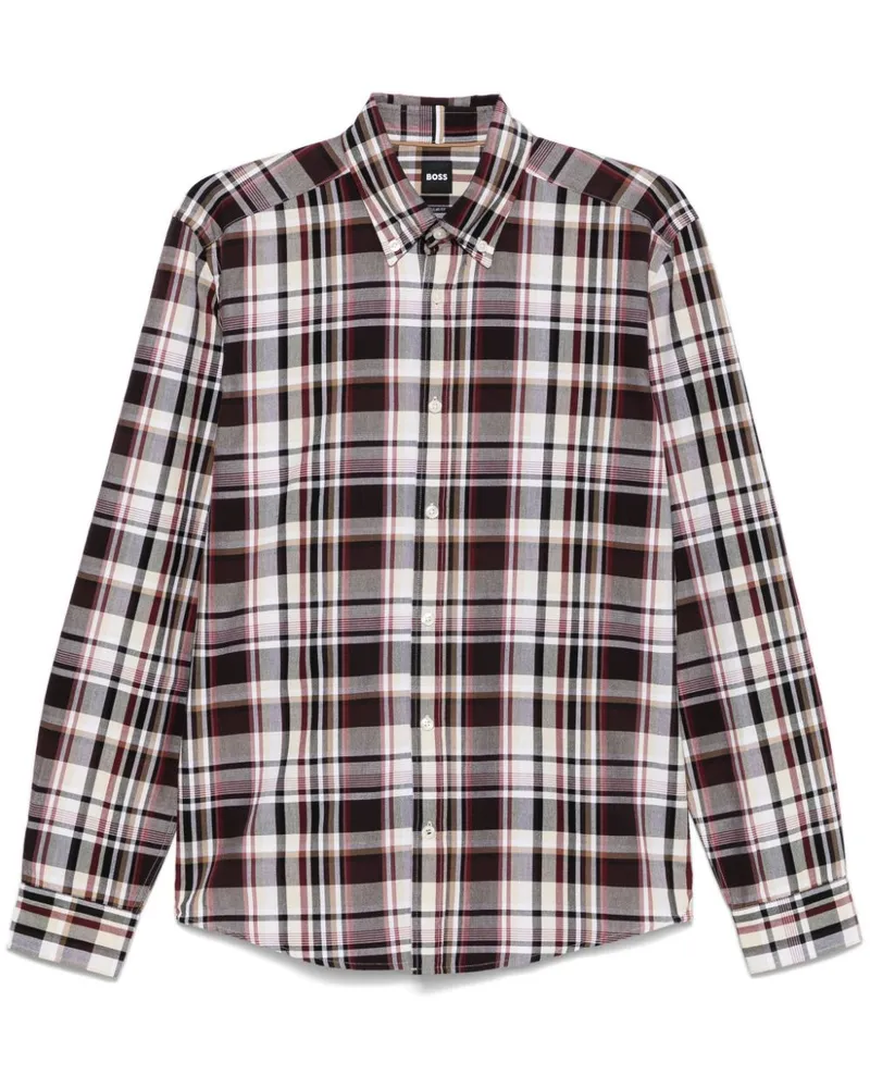 HUGO BOSS Kariertes Hemd - Rot Rot