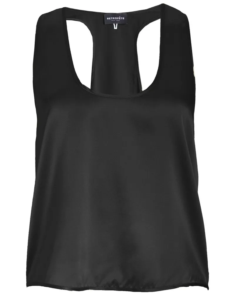 Retrofête Dori Top Schwarz