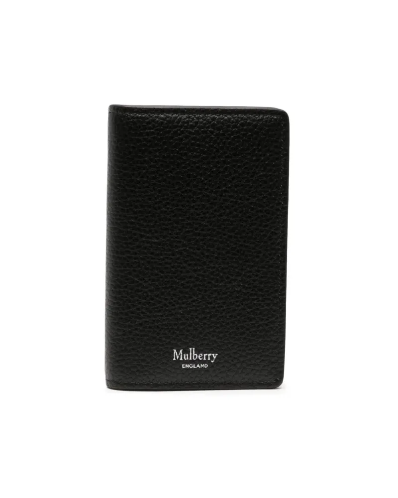 Mulberry Kartenetui mit Logo-Stempel - Schwarz Schwarz