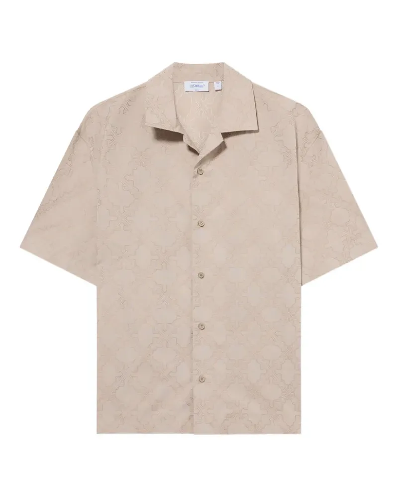 OFF-WHITE Arrow Monogram bowling shirt - Nude Nude