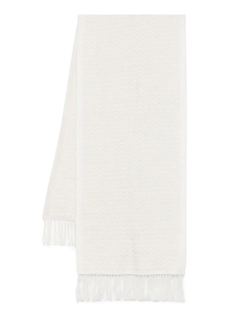 Eleventy Schal aus Chevron-Jacquard - Nude Nude