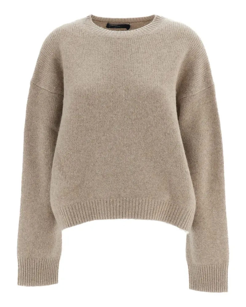 arch4 Ivy Pullover mit Rundhalsausschnitt und überschnittenen Schultern - Nude Nude