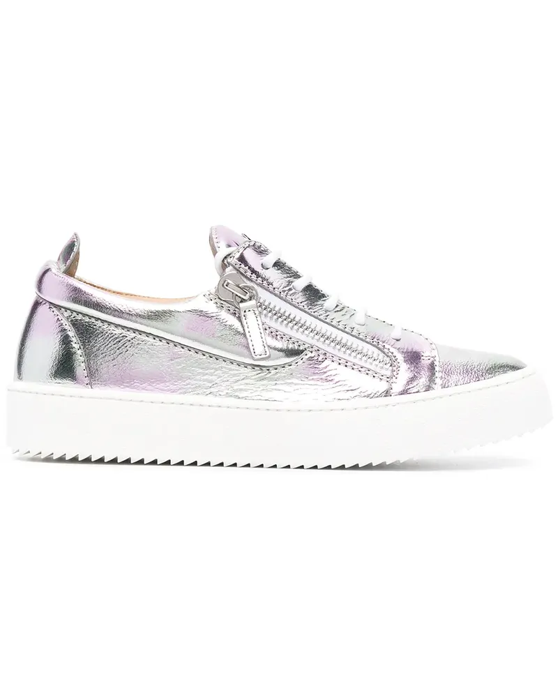 Giuseppe Zanotti Sneakers im Metallic-Look - Silber Silber