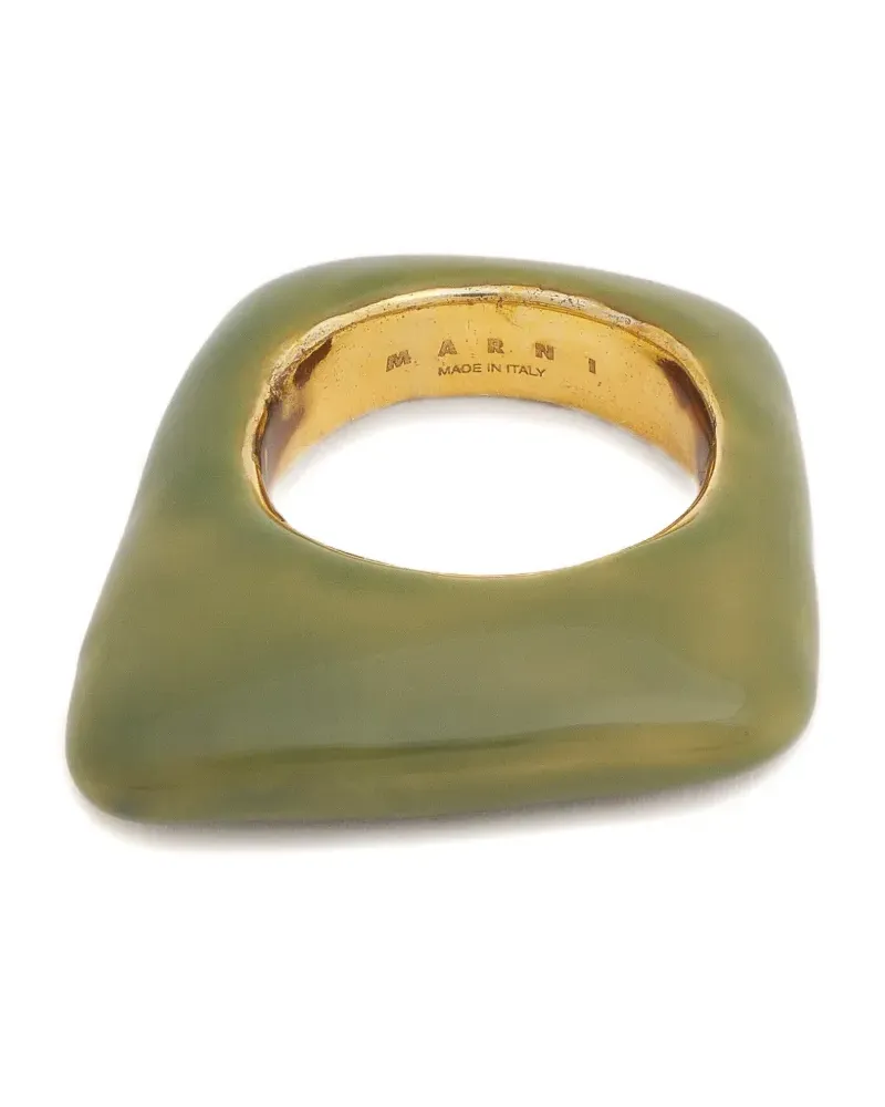Marni Ring mit Trapezform - Grün Grün